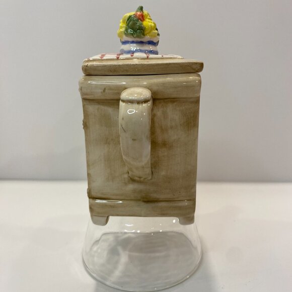 Ganz Cupboard Miniature Tea pot (5" H. X 6" L X 2.5"  W) - Picture 3 of 8